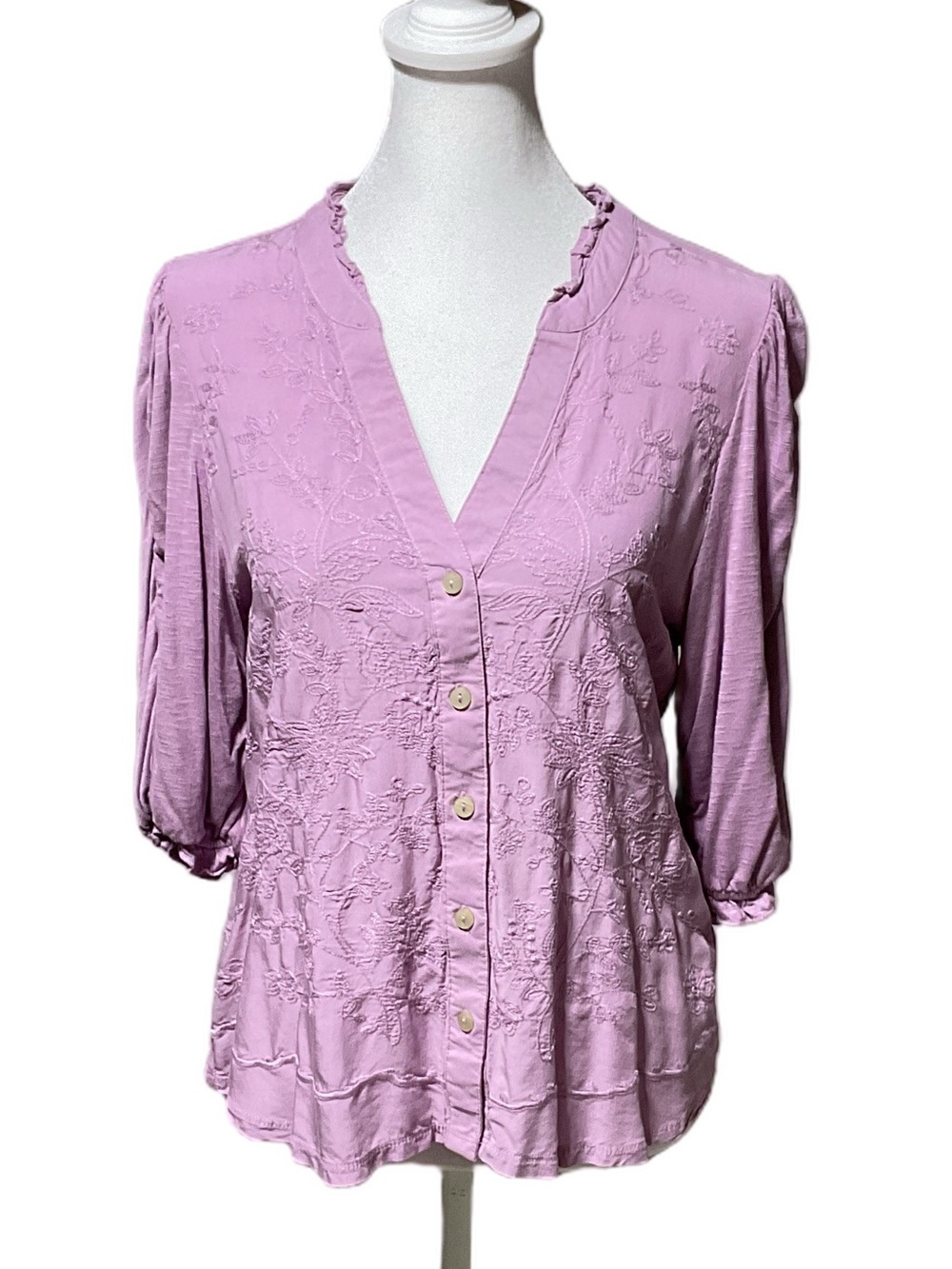 Democracy Embroidered Blouse - Picture 2 of 9